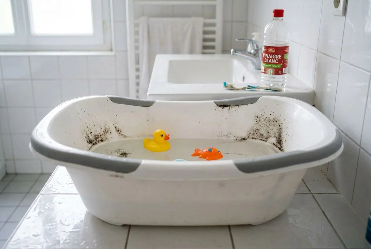 Enlever moisissure baignoire bébé : guide naturel et sûr