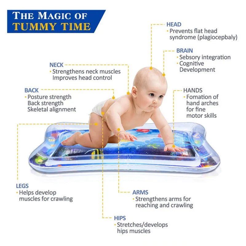 tapis de jeux pour bébé gonflable à l'eau