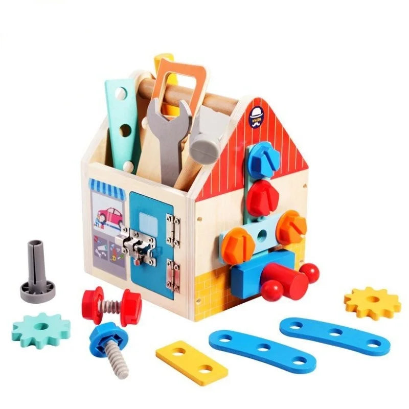 Boîte d'Outils en Bois pour Enfant | Bricolage Éducatif