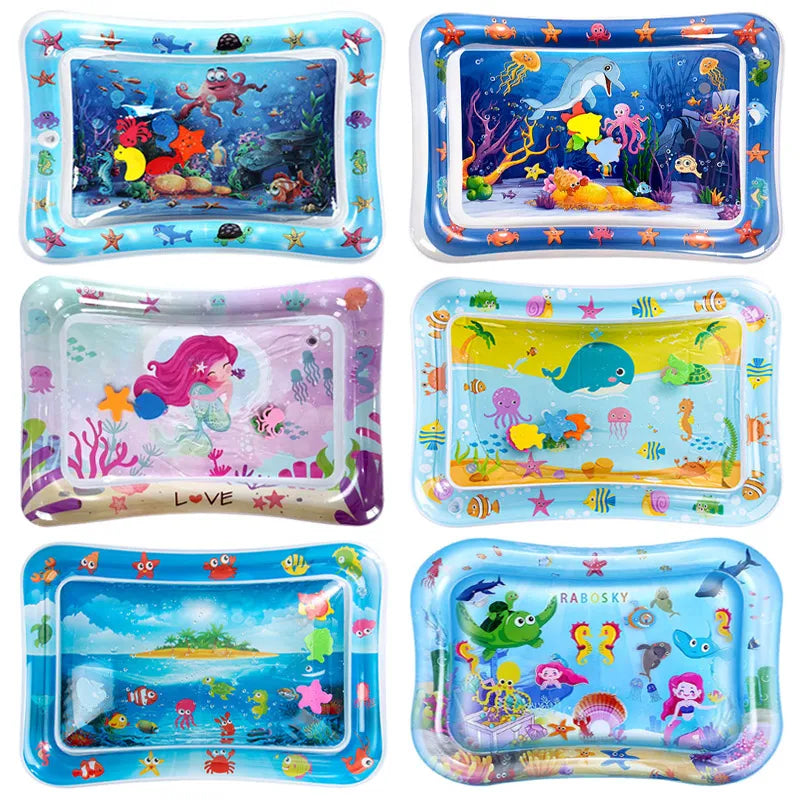 tapis de jeux pour bébé gonflable à l'eau