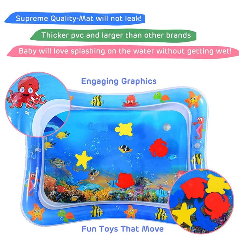 tapis de jeux pour bébé gonflable à l'eau