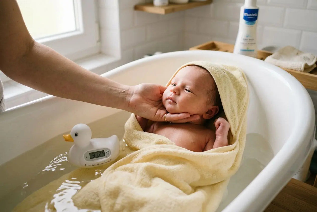 Routine de bain pour un bébé : guide complet étape par étape