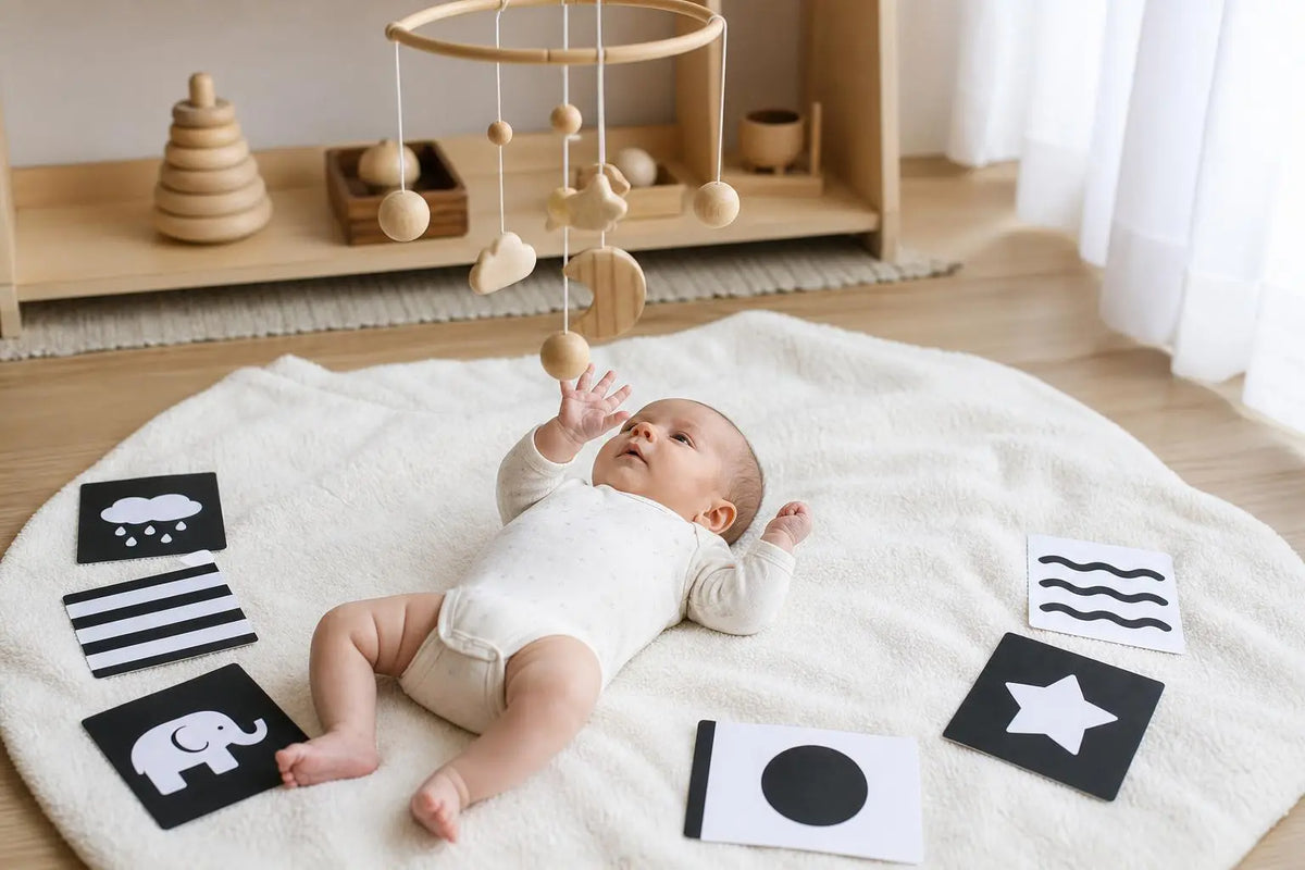 Jouet bébé 0 6 mois montessori : guide complet d'éveil