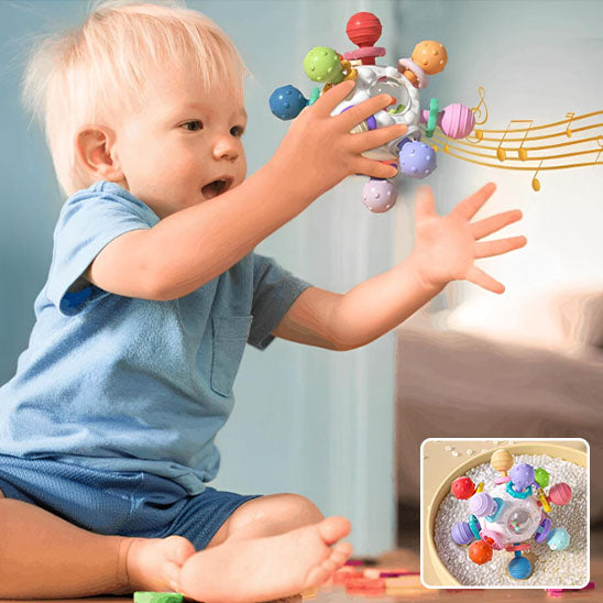 Jouet Bébé Jules™ | Anneau de Dentition Sensoriel