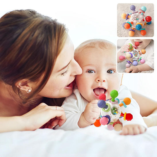 Jouet Bébé Jules™ | Anneau de Dentition Sensoriel