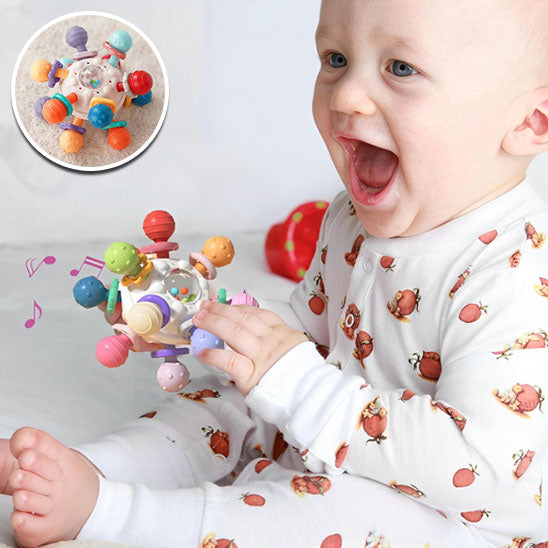 Jouet Bébé Jules™ | Anneau de Dentition Sensoriel